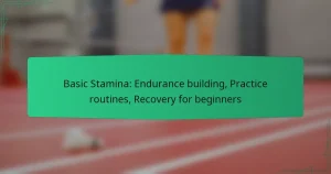 Basic Stamina: Endurance building, Practice routines, Recovery for beginners