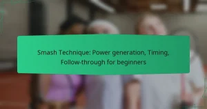 Smash Technique: Power generation, Timing, Follow-through for beginners